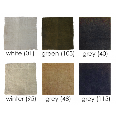 PAPOOSE - craft felt sheets 25cm, grey/white